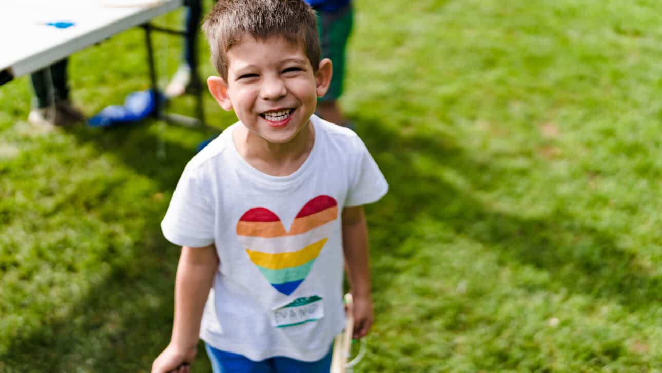 Little boy smiling.