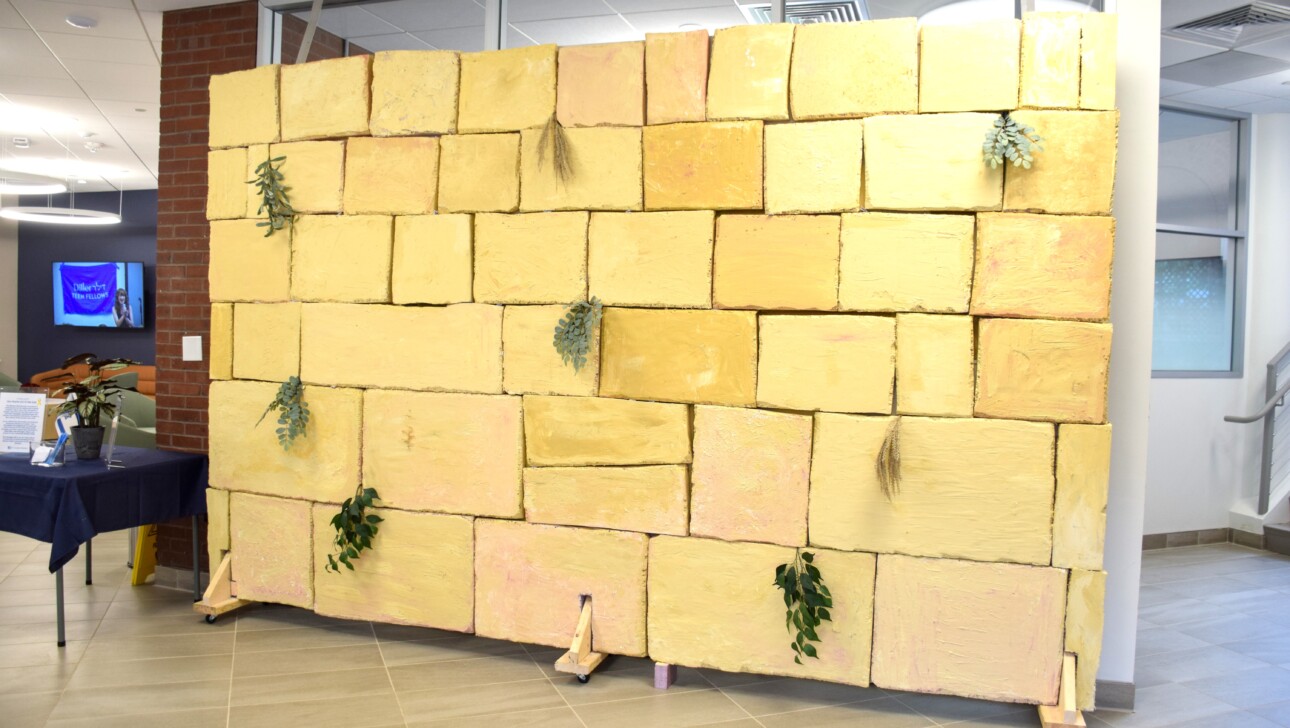 Western Wall art installation.